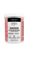 A white 20oz container of Epillyss NovaTherm Wax; with a red label 